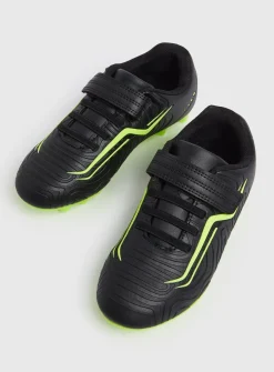 Black Contrast Neon Studded Football Boots 1