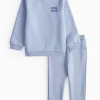 Black Cool Days Sweatshirt & Joggers Set 1-2 years