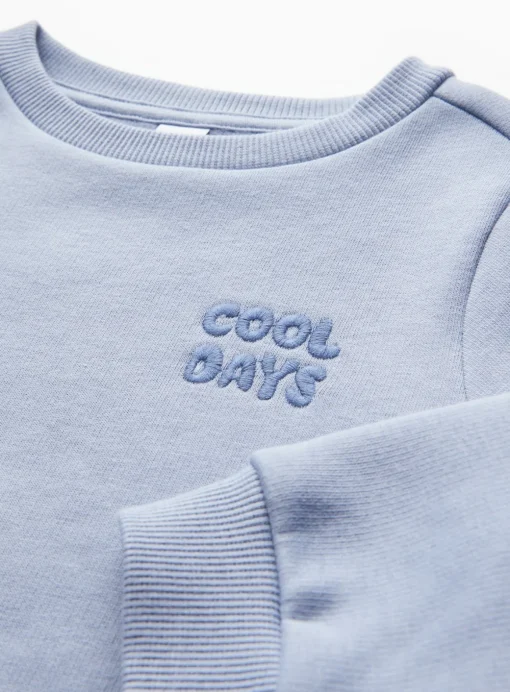 Black Cool Days Sweatshirt & Joggers Set 1-2 years