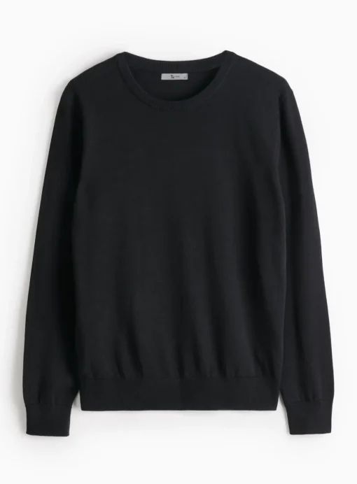 Black Core Crew Neck Jumper XL