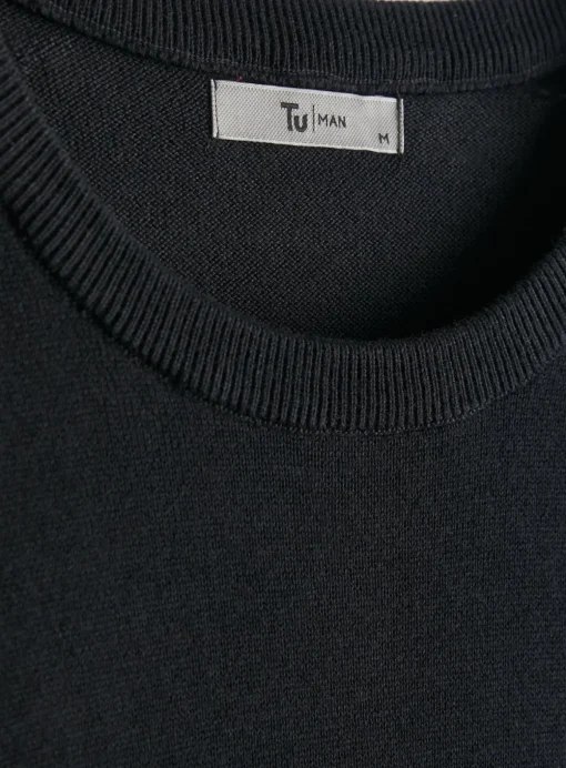 Black Core Crew Neck Jumper XL