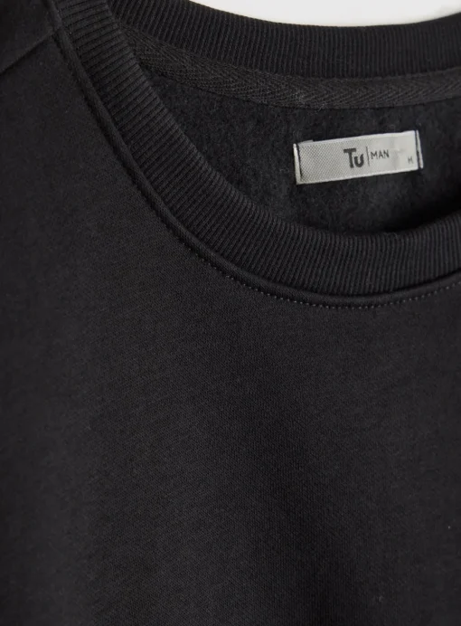 Black Core Crew Neck Sweatshirt XL