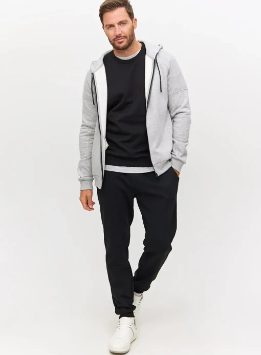 Black Core Cuffed Joggers S