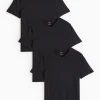 Black Core V-Neck Short Sleeve T-Shirt 3 Pack S