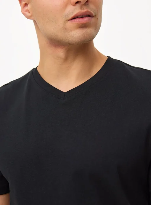 Black Core V-Neck Short Sleeve T-Shirt 3 Pack S