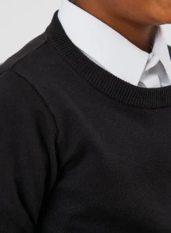 Black Crew Neck Jumper 2 Pack 4 years
