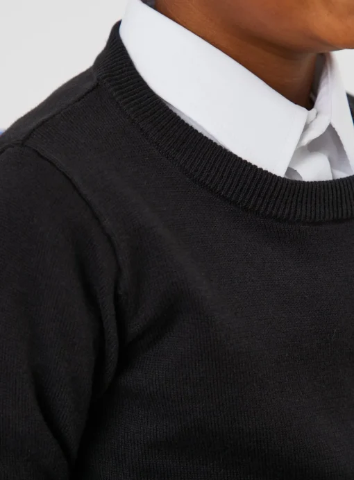 Black Crew Neck Jumper 2 Pack 4 years