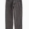 Black Denim Straight Leg Jeans 5 years