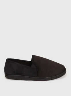 Black Diagonal Square Full Slippers With Arch Support 10