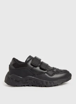 Black Dinosaur Face Light-Up Micro-Fresh® Shoes 1