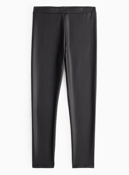Black Faux Leather Leggings 7 years