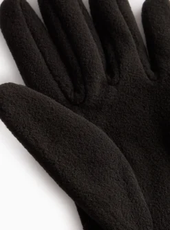 Black Fleece Gloves One Size