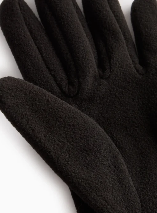 Black Fleece Gloves One Size