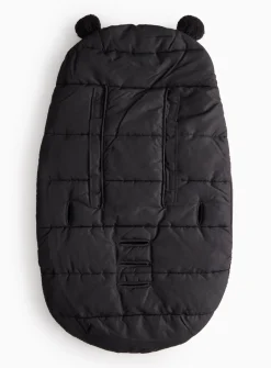 Black Fleece Lined Footmuff One Size
