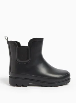 Black Fleece Lined Wellies 9 Infant