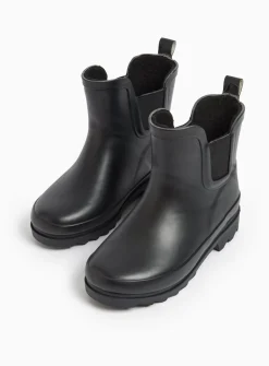 Black Fleece Lined Wellies 9 Infant