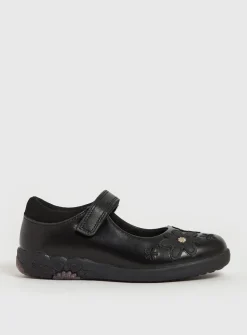 Black Floral Mary Jane School Shoes 10 Infant