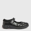 Black Floral Mary Jane Shoes 8.5 Infant