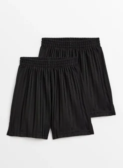 Black Football Shorts 2 Pack 3 years
