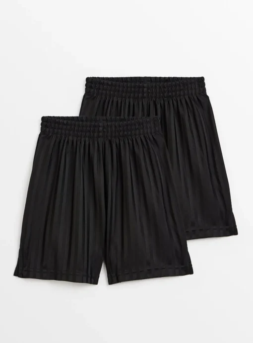 Black Football Shorts 2 Pack 3 years