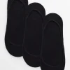 Black Footsie Socks 3 Pack 6-8