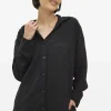 Black Jacquard Palm Print Co-ord Shirt 26