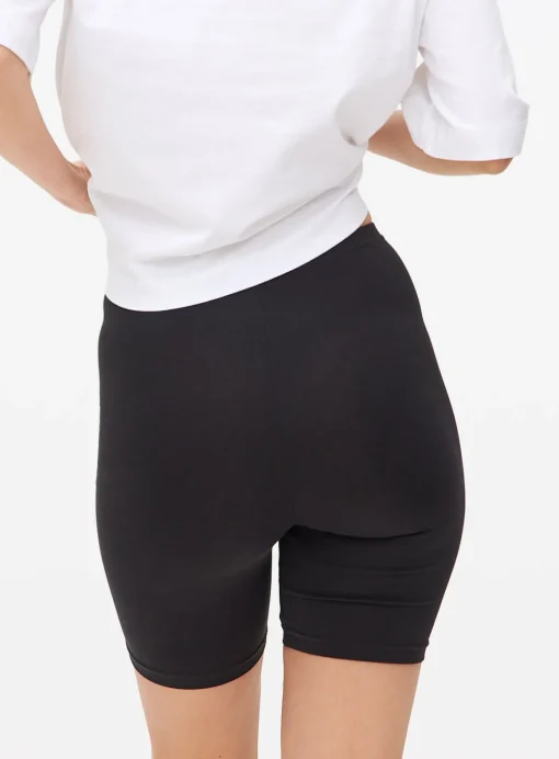 Black Jersey Cycling Shorts 2 Pack M