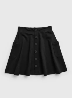 Black Jersey Pocket Skirt 8 years