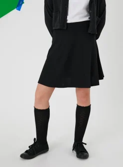 Black Jersey Skater Skirt 2 Pack 12 years