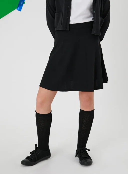 Black Jersey Skater Skirt 2 Pack 12 years