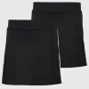 Black Jersey Skort 2 Pack 12 years
