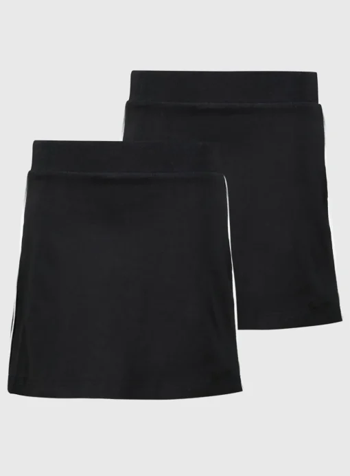 Black Jersey Skort 2 Pack 12 years