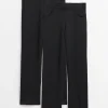 Black Jersey Trousers 2 Pack 4 years
