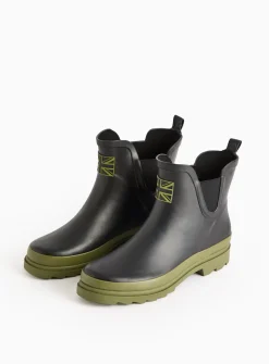 Black Khaki Ankle Length Wellies 5