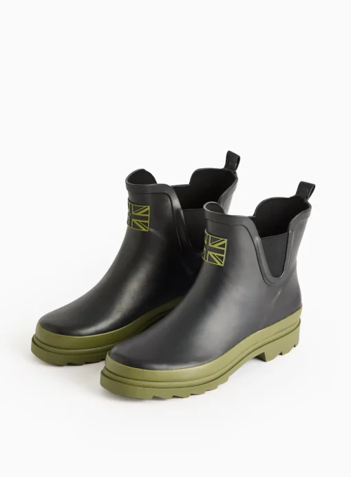 Black Khaki Ankle Length Wellies 5