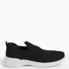Black Knitted Slip On Trainers 8