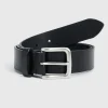 Black Leather Belt XXL
