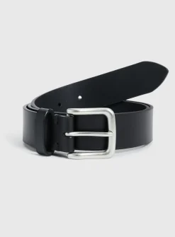 Black Leather Belt XXL