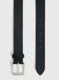 Black Leather Belt XXL