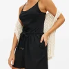Black Linen Shorts 18
