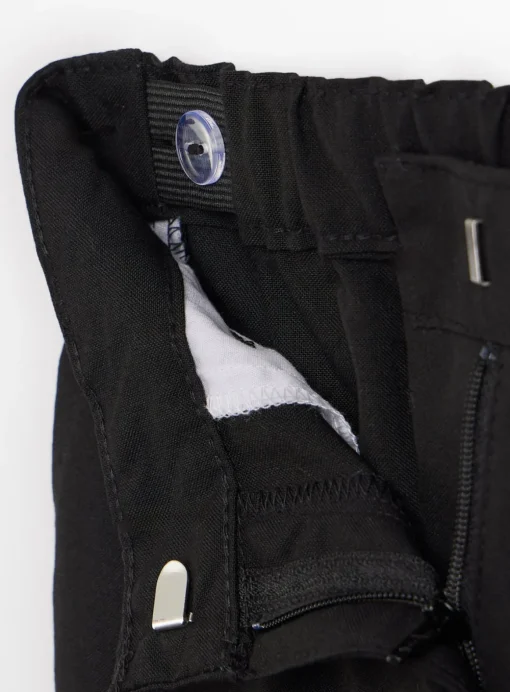 Black Longer Leg Reinforced Knee Trousers 11 years