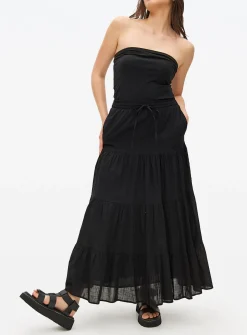 Black Maxi Boho Full Skirt 24