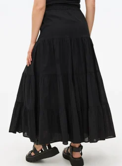 Black Maxi Boho Full Skirt 24