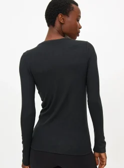 Black Maximum Warmth Long Sleeve Thermal Top S