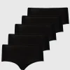 Black Midi Knickers 5 Pack - 20