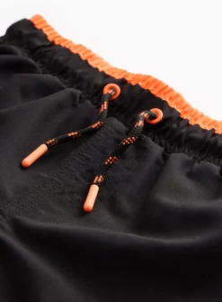 Black Neon Contrast Swim Shorts 1.5-2 years