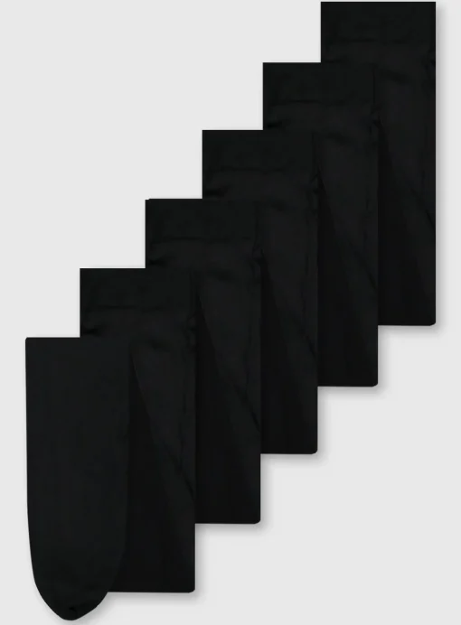 Black Opaque Tights 5 Pack 3-4 years