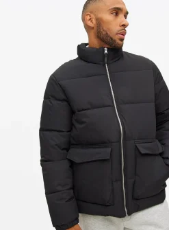 Black Padded Puffer Jacket XXXL