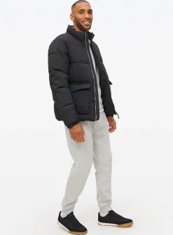 Black Padded Puffer Jacket XXXL