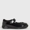 Black Patent Unicorn Light Up School Shoes 1